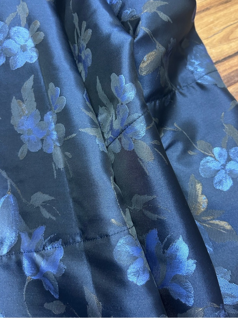 Anthropologie The Jacie Poplin Printed Maxi Skirt by Maeve Blue Floral Size MP - Picture 11 of 11